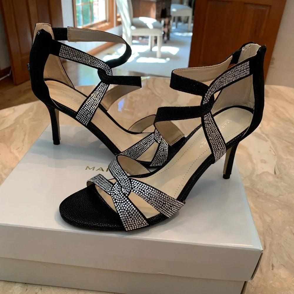 PRICE✂️ Marc Fisher Lexcie - Black Multi Suede - Picture 2 of 8
